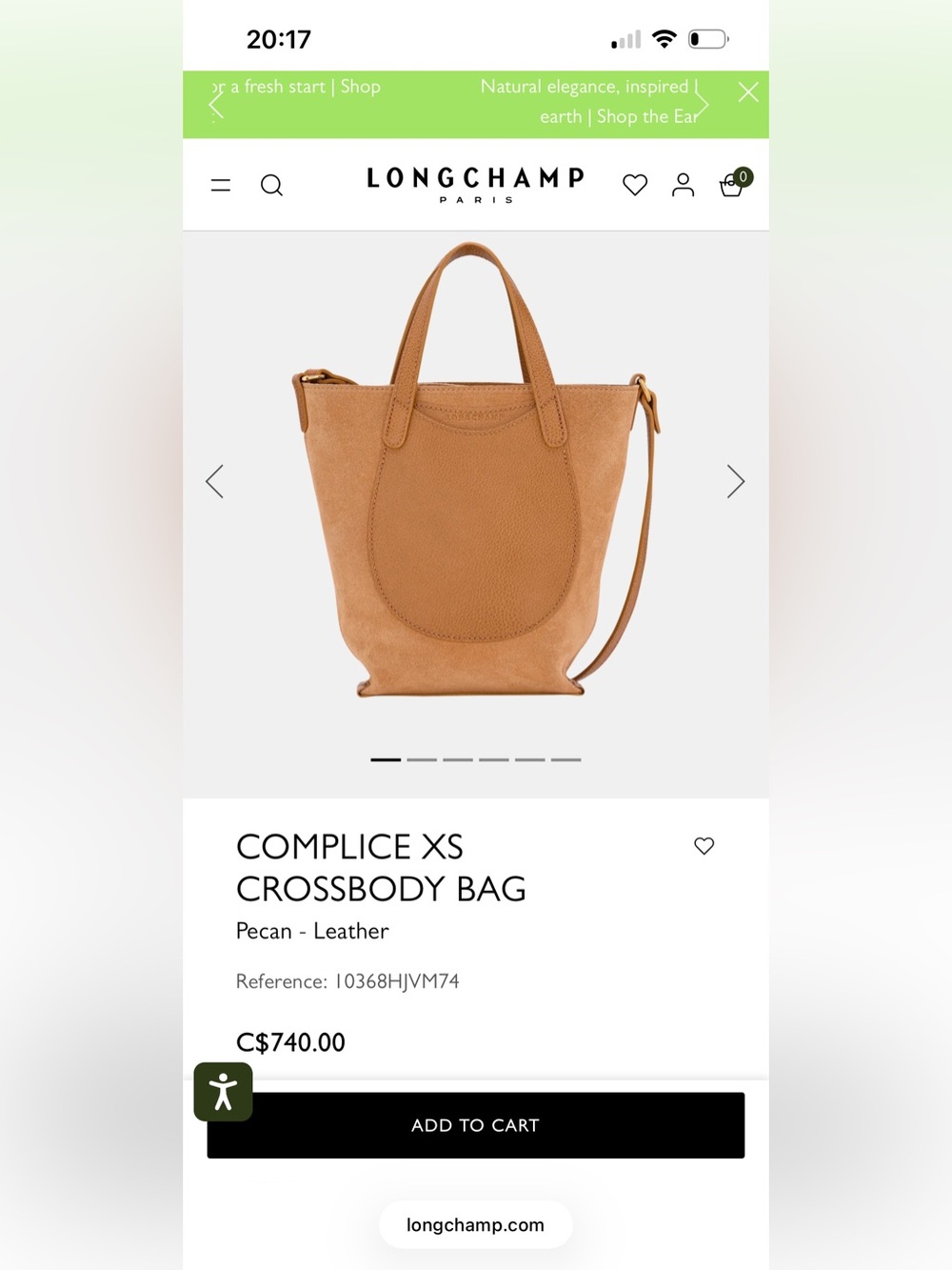 Complice XS Crossbody Bag - Pecan Leather